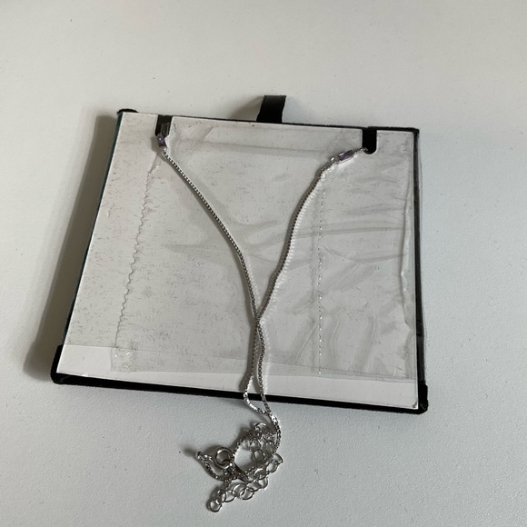 925 Sterling silver necklace/ February birthstone necklace - Picture 3 of 3